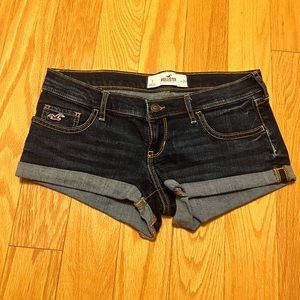 Dark Wash Hollister Denim Shorts